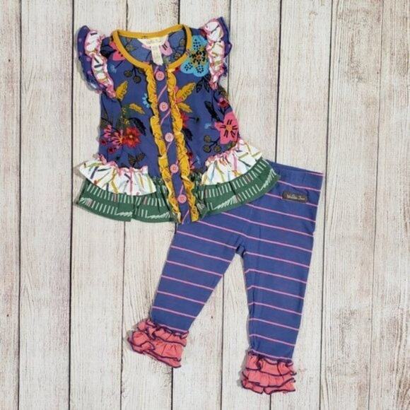 Matilda Jane Color Time Tunic Infant Girls Size 6 - 12 months Very good Used con - Picture 4 of 9